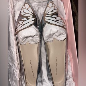 Two-toned Sophia Webster butterfly flats. Size 10